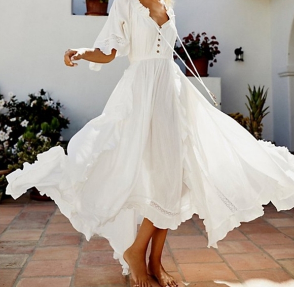 Free People Dresses & Skirts - Free People Beach Bliss Maxi Dress NWT XS